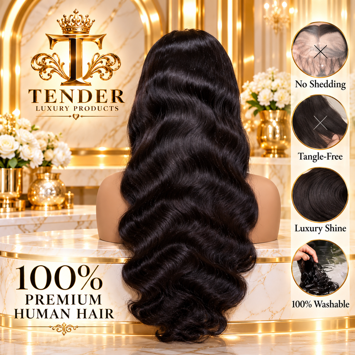 Raw Indian Body Wave Human Hair Wigs | 5X5 HD Lace | Pre-Plucked Hairline