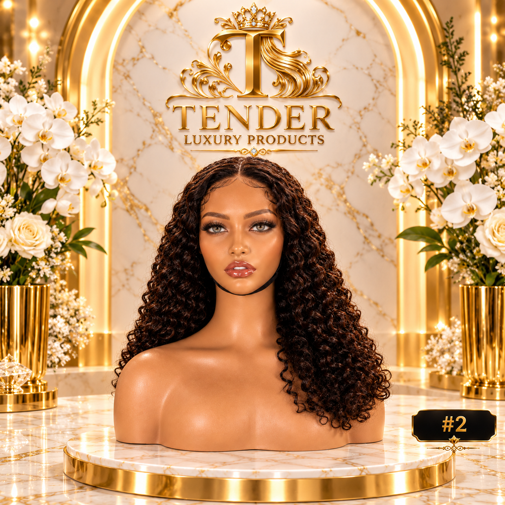 24" inches Burmese Curly Wigs- 12A 300 density