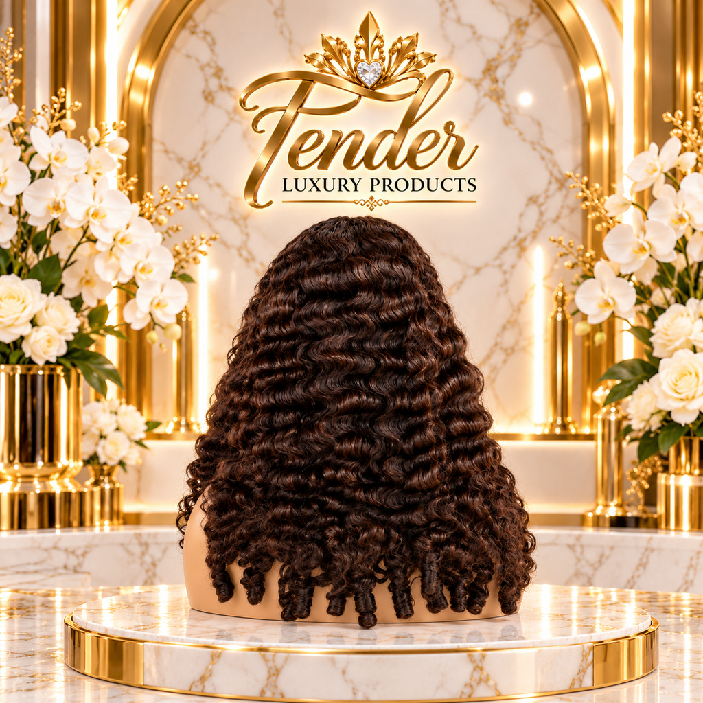24" inches Burmese Curly Wigs- 12A 300 density
